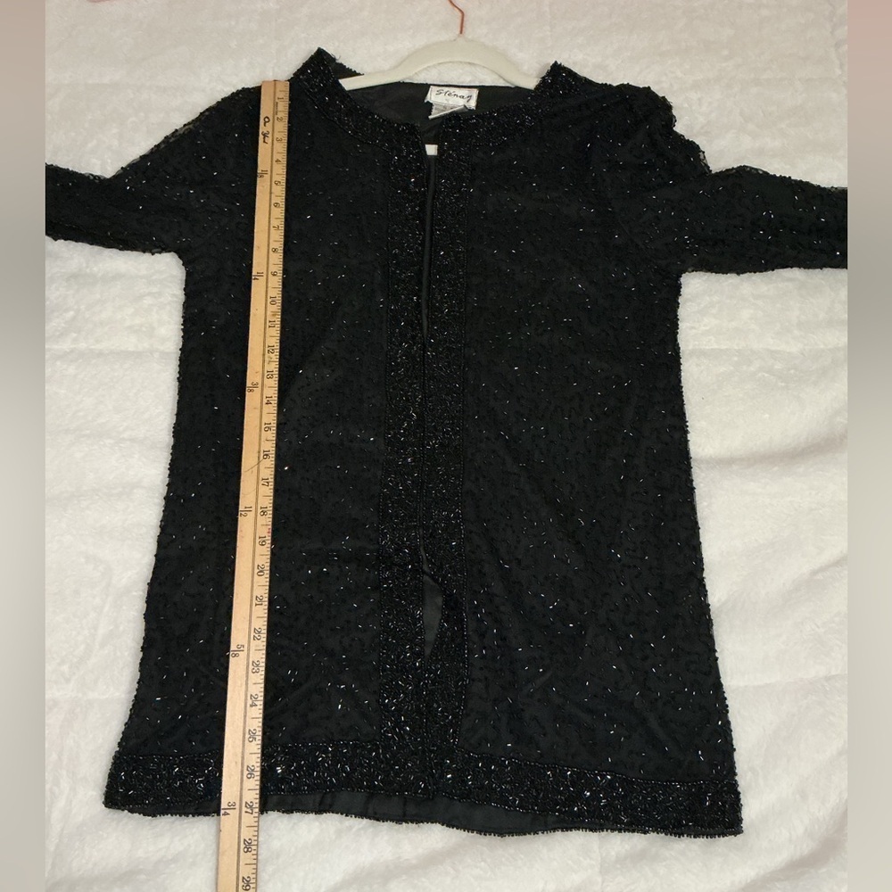 Vintage Sténay Silk Beaded Jacket - Picture 7 of 7